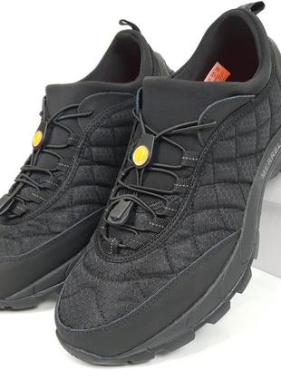 Зимові кросівки термо чорні merrell ice cup black. черевики на зиму для чоловіків кольорі у чорному мерелл айс кап7 фото