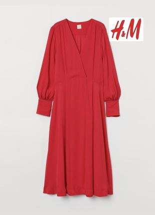 Яскрава сукня міді h&m