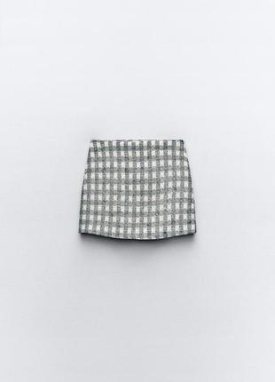 Спідниця — шорти жіноча металізована zara new5 фото
