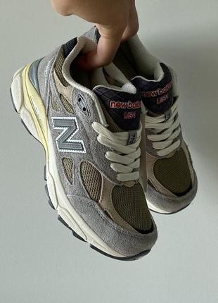 Нью беленс new balance замша 990v3 grey