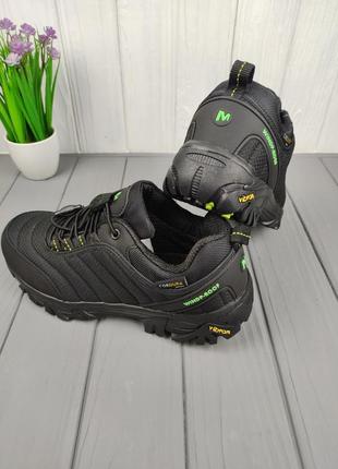 Кросівки меррелл термо merrell vibram thermo black green10 фото