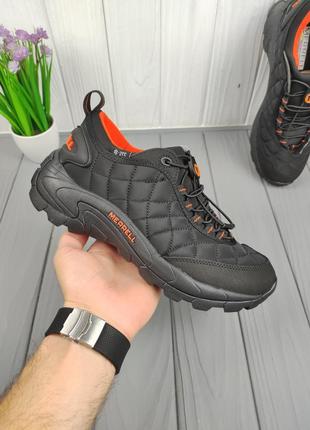 Кроссовки меррелл термо merrell ice cap moc thermo black orange8 фото