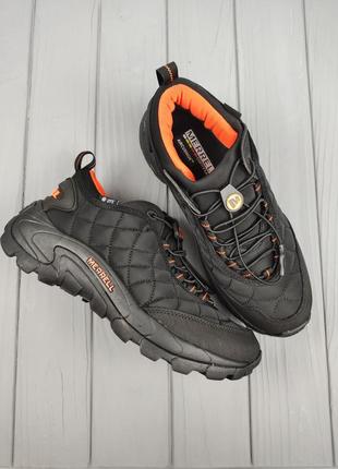 Кроссовки меррелл термо merrell ice cap moc thermo black orange1 фото