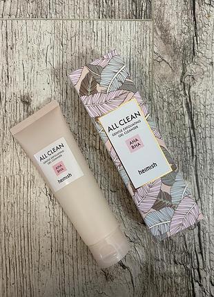 Heimish all clean gentle exfoliating gel cleanser – пінка для вмивання з aha/bha кислотами і ph 5.5