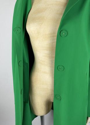 Оригінальний яскравий жіночий тренч плащ herno giaccone donna tecno green billiard coat8 фото