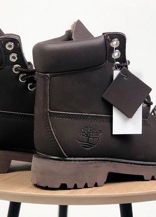 Timberland brown fur1 фото