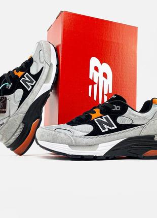 New balance 992 x dtlr grey black orange