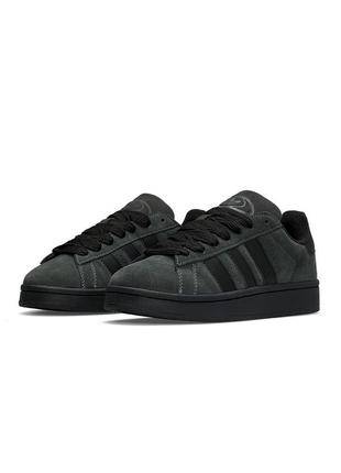 Чоловічі кросівки adidas originals campus dark grey black