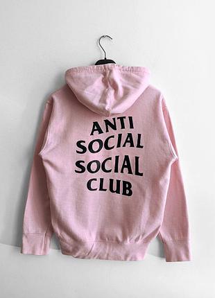 Anti social socaial club худі великий логотип