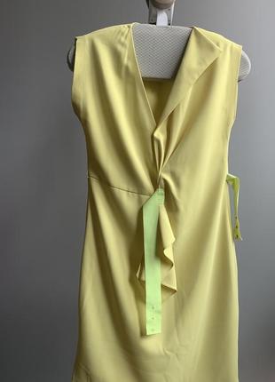 Яскраве жовт-салаиове плаття tahari2 фото