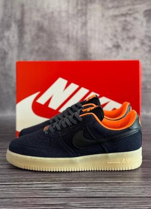 Кросівки nike air force blue orange5 фото