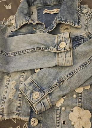 Джинсовая куртка джинсовка турция 1163 фото