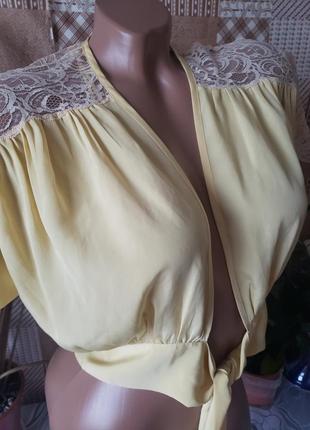 Блуза на завязку,болеро2 фото