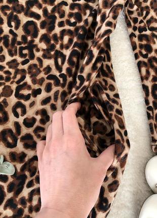 Красива тепленька леопардова сукня туніка4 фото