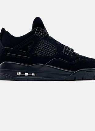 Кросівки nike air jordan 4 retro black cat2 фото