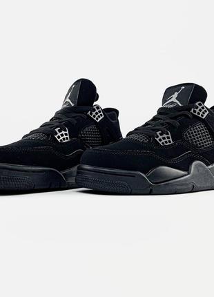 Кросівки nike air jordan 4 retro black cat9 фото