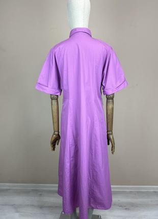 Zara плаття максі поплін сукня сорочка maje рубашка котон поплин massimo dutti бавовна міді7 фото