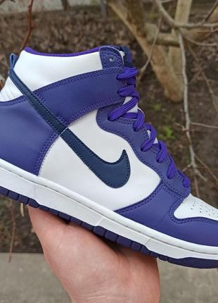 Кросівки nike dunk high purple midnight gs розмір 39 (25 см.)