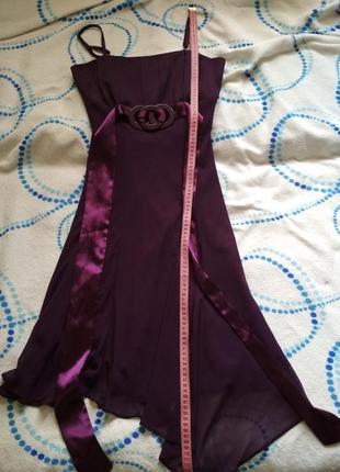Платье фиолетовое асимметричное, м3 фото