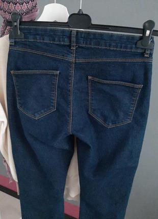 Фирменные классические джинсы в синем_#6437 фото