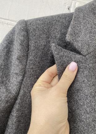 Прямое шерстяное пальто пиджака zara2 фото