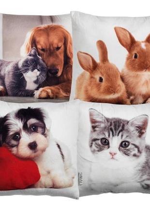 Декоративная подушка с кроликами 30*301 фото