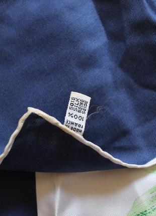 Ярчайший платок в цветы шелковый люкс бренд lanvin paris3 фото
