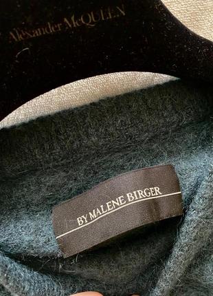 Malene birger мохеровий светр зелений8 фото