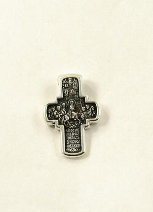Православний хрест maxi silver 90012 фото