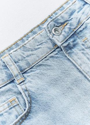 Стильна довга  джинсова спідниця з розрізом zara8 фото