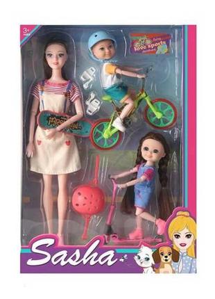 Кукла с аксессуарами miss gaga спортивная семья 3 шт multicolor (148634)