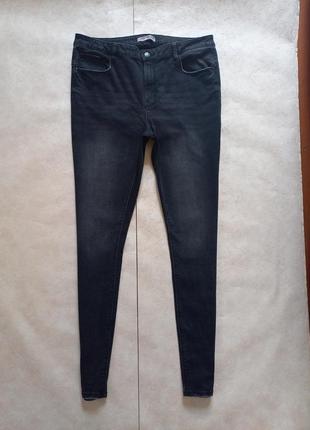 Брендовые джинсы скинни с высокой талией на высокий рост denim co, 16 размер.