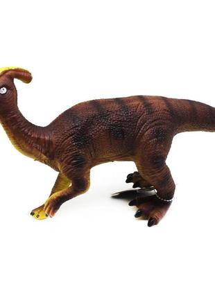 Резиновая фигурка динозавр паразауролоф mic (cqs709-9a)