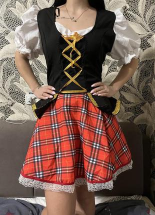 Карнавальный костюм платье германия официантки пиратка косплей