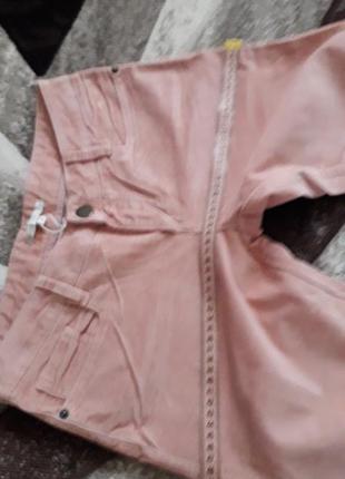Лакшері трендові 2024-25 джинси мікровельвет  пудрові рожеві maje2 фото