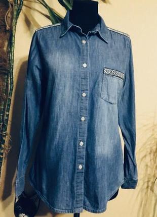 🔥 рубашка 🔥 сорочка джинсова бренд бавовна2 фото