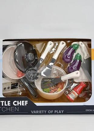 Игровой набор kitchen плита с посудой 13 элементов multicolor (125619)