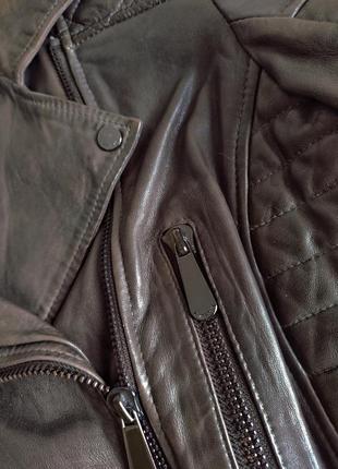 Кожаная женская куртка косуха германия xl l5 фото