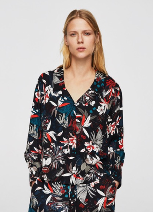 Блузон, сорочка mango floral / m