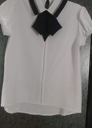 Стильная школьная блуза1 фото