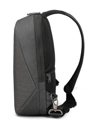 Мужская сумка через плечо tigernu t-s8061 32 х 20 х 11 см черно-серый2 фото