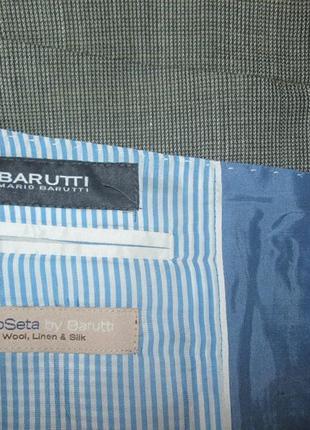 Barutti чоловічий піджак вовна, льон, шовк італія4 фото