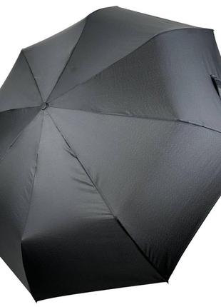 Женский однотонный механический зонт на 8 спиц от thebest черный 0612-3