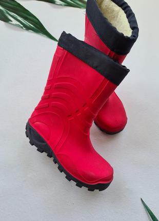 Детские резиновые сапоги(чоботи) со съемным утеплителем на девочку impidimpi 271 фото