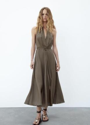 Zara сукня льон , s, m, l1 фото
