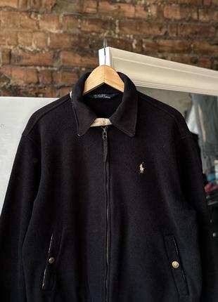 Vintage harrington \ sherpa by polo ralph lauren black2 фото