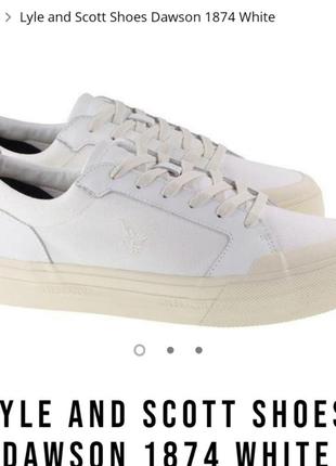 Кросівки lyle and scott shoes dawson 1874 white.1 фото