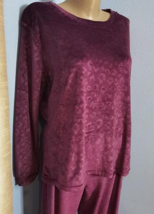 Брендова домашня велюрова піжама розміру s-m
