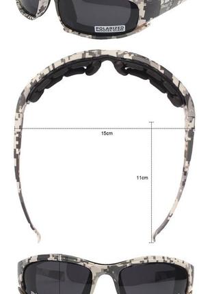 Тактичні захисні окуляри daisy x7 піксель. 4 змінні лінзи5 фото
