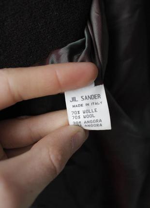 Jil sander vintage 90s пальто женское ангора шерсть шерсть коричневое acne studios prada raf simons maison margiela dries van noten оверсайз9 фото